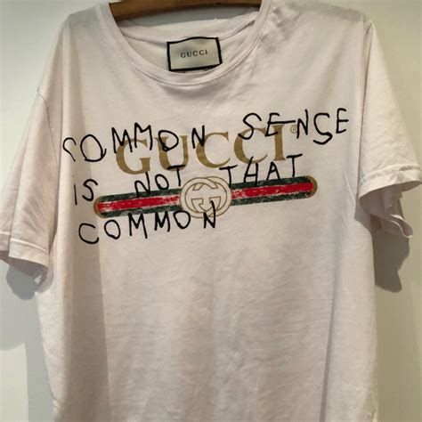 common sense is not that common gucci shirt fake